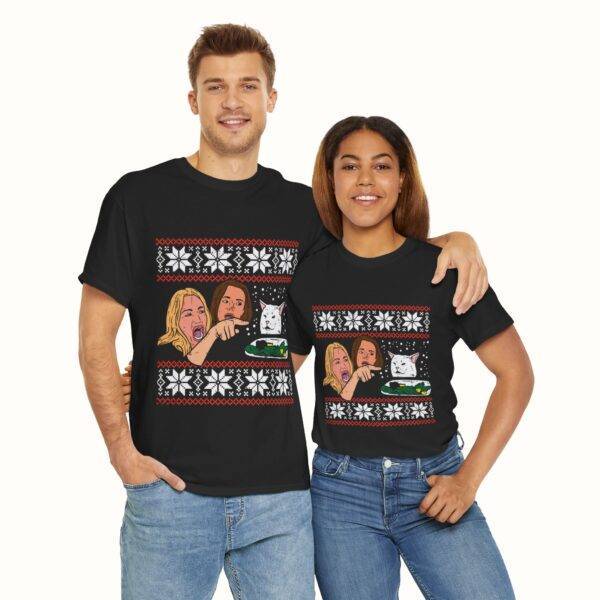 Unisex Christmas Shirt Lady Screaming Meme