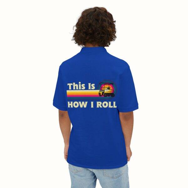 Unisex Funny Golf Polo Shirt: Retro 'This Is How I Roll' Design