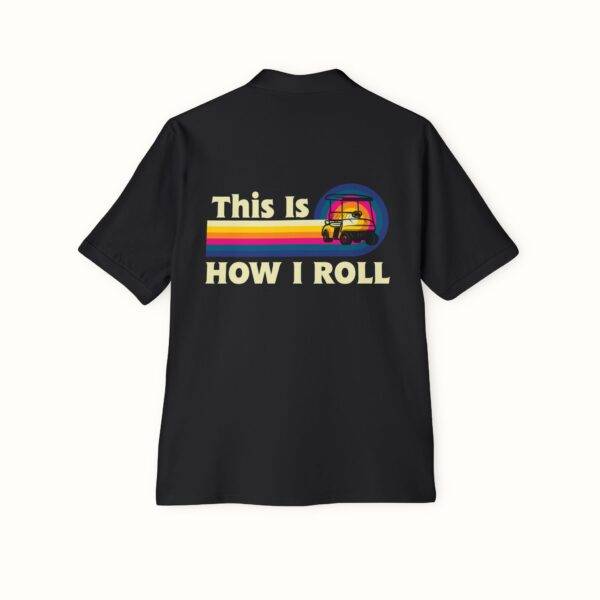 Unisex Funny Golf Polo Shirt: Retro 'This Is How I Roll' Design