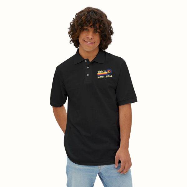 Unisex Funny Golf Polo Shirt: Retro 'This Is How I Roll' Design