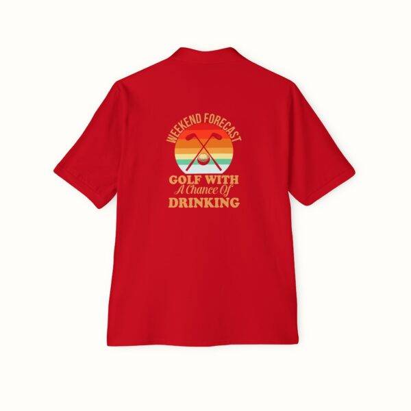 Unisex Funny Golf Polo Shirt: Weekend Forecast