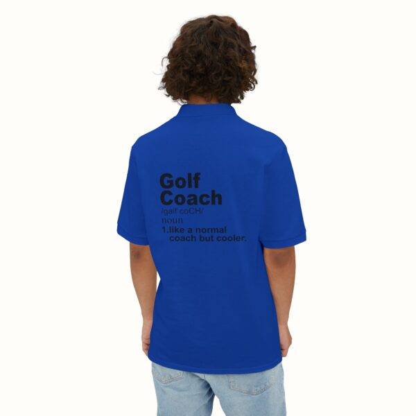 Unisex Funny Golf Polo Shirt: Cool Coach Definition