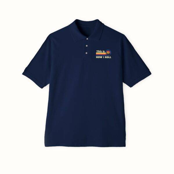 Unisex Funny Golf Polo Shirt: Retro 'This Is How I Roll' Design