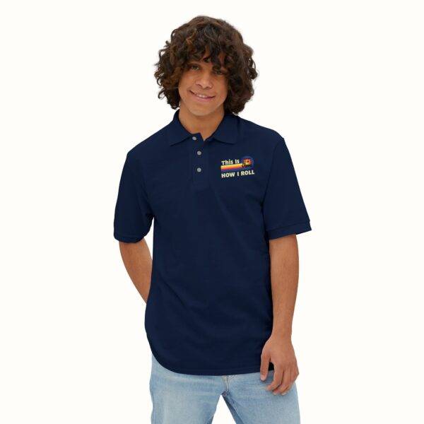 Unisex Funny Golf Polo Shirt: Retro 'This Is How I Roll' Design