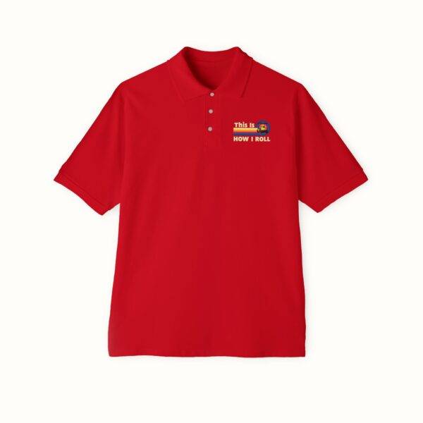 Unisex Funny Golf Polo Shirt: Retro 'This Is How I Roll' Design