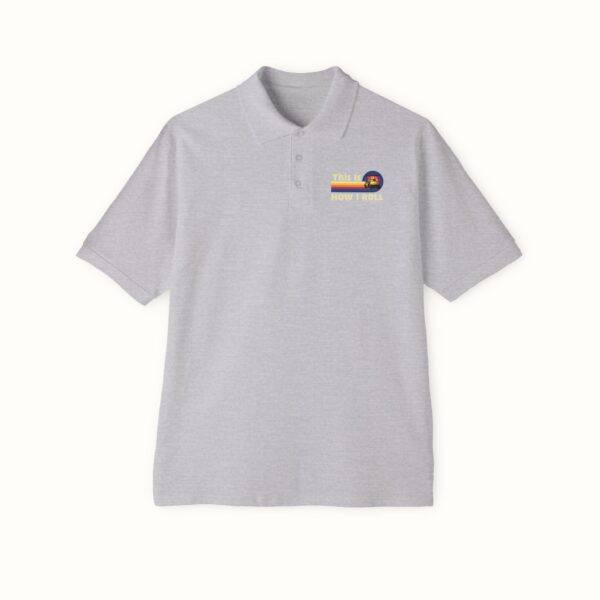 Unisex Funny Golf Polo Shirt: Retro 'This Is How I Roll' Design