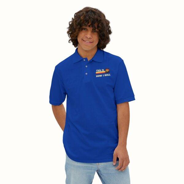 Unisex Funny Golf Polo Shirt: Retro 'This Is How I Roll' Design