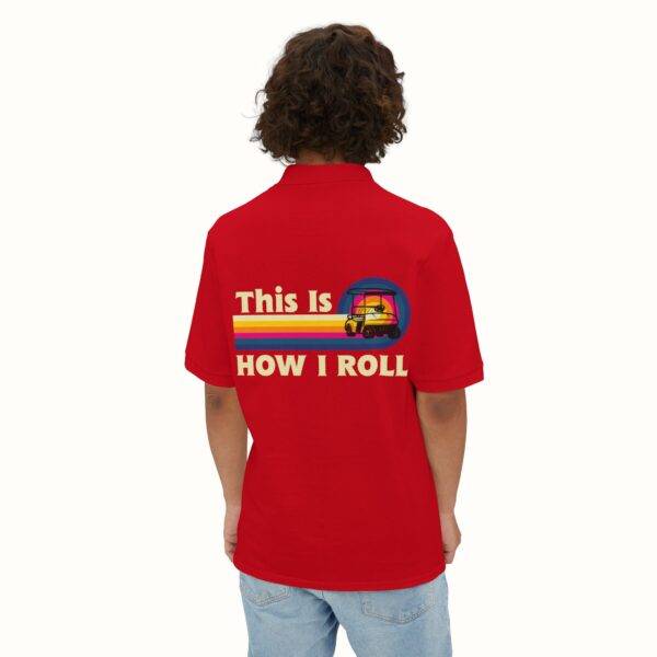 Unisex Funny Golf Polo Shirt: Retro 'This Is How I Roll' Design