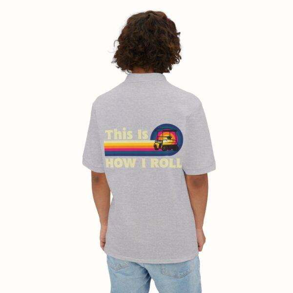 Unisex Funny Golf Polo Shirt: Retro 'This Is How I Roll' Design