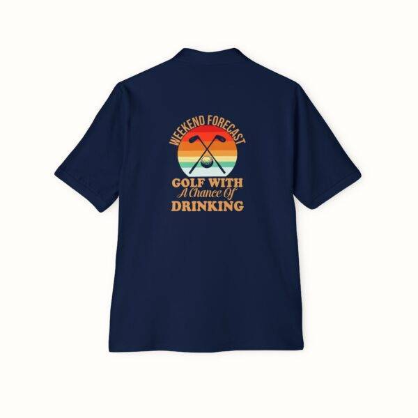 Unisex Funny Golf Polo Shirt: Weekend Forecast