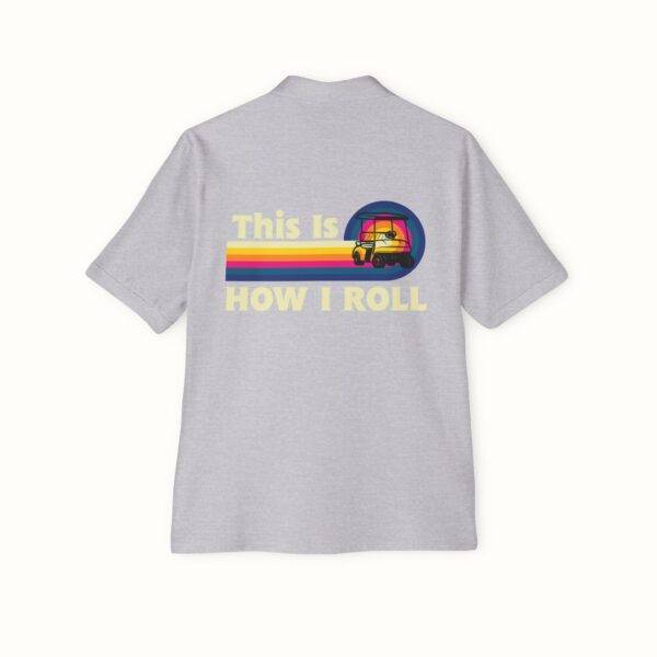 Unisex Funny Golf Polo Shirt: Retro 'This Is How I Roll' Design