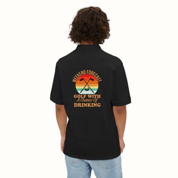 Unisex Funny Golf Polo Shirt: Weekend Forecast
