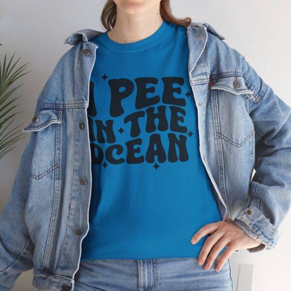 Unisex Funny Offensive Shirt: Ocean Pee Confessor