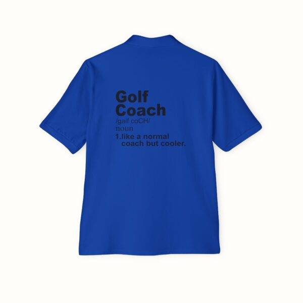 Unisex Funny Golf Polo Shirt: Cool Coach Definition