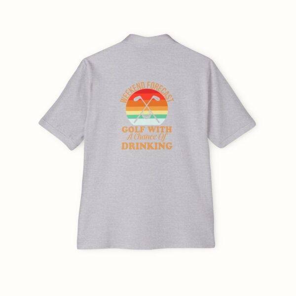 Unisex Funny Golf Polo Shirt: Weekend Forecast