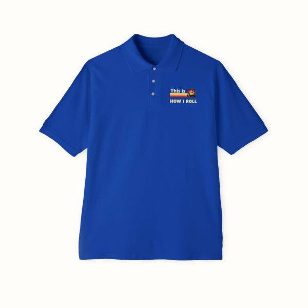 Unisex Funny Golf Polo Shirt: Retro 'This Is How I Roll' Design