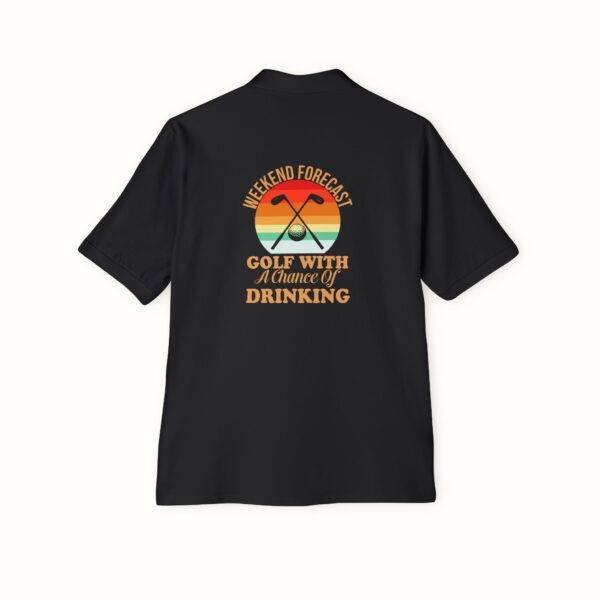 Unisex Funny Golf Polo Shirt: Weekend Forecast