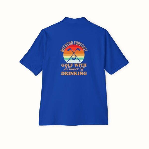 Unisex Funny Golf Polo Shirt: Weekend Forecast