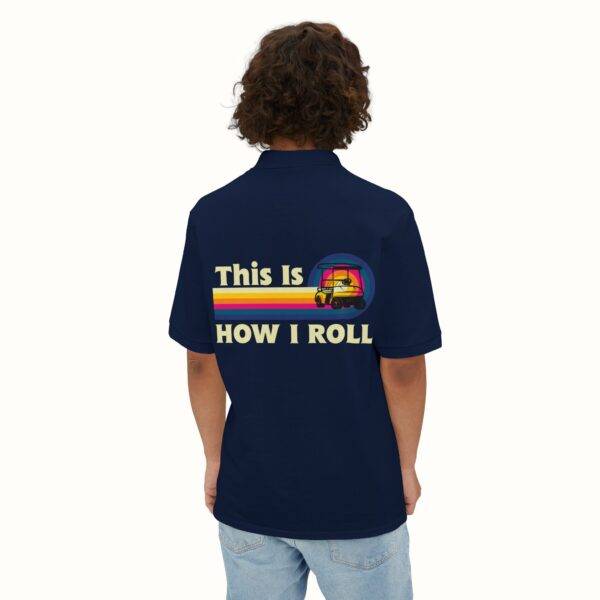 Unisex Funny Golf Polo Shirt: Retro 'This Is How I Roll' Design