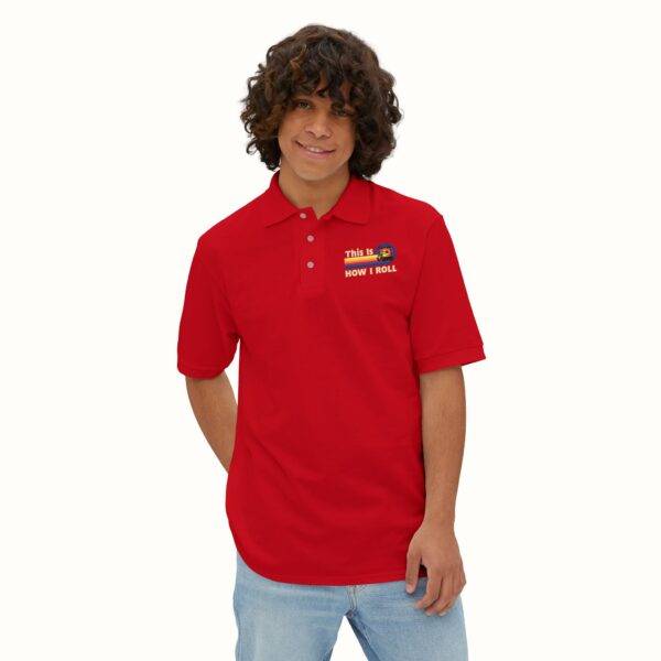Unisex Funny Golf Polo Shirt: Retro 'This Is How I Roll' Design
