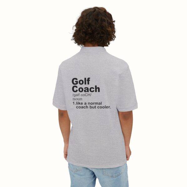Unisex Funny Golf Polo Shirt: Cool Coach Definition