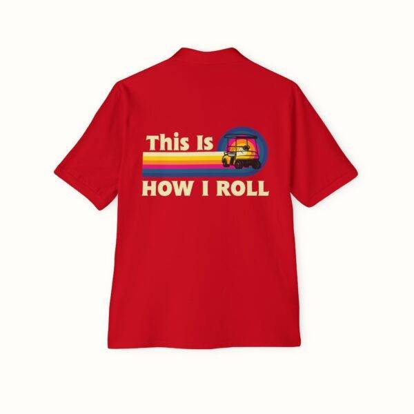 Unisex Funny Golf Polo Shirt: Retro 'This Is How I Roll' Design