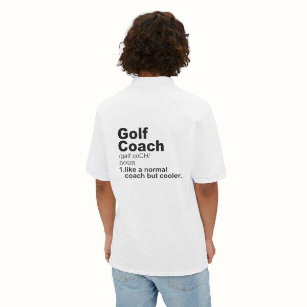Unisex Funny Golf Polo Shirt: Cool Coach Definition