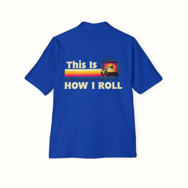 Unisex Funny Golf Polo Shirt: Retro 'This Is How I Roll' Design