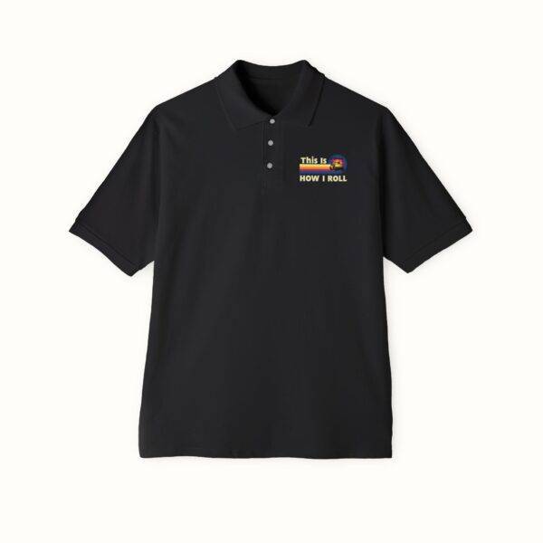 Unisex Funny Golf Polo Shirt: Retro 'This Is How I Roll' Design