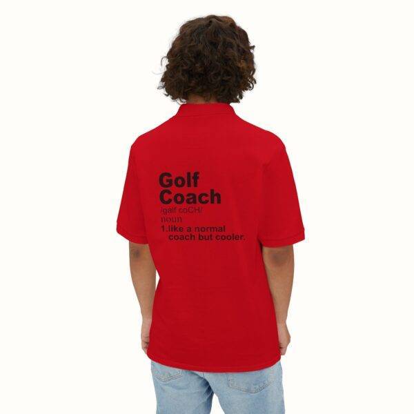 Unisex Funny Golf Polo Shirt: Cool Coach Definition
