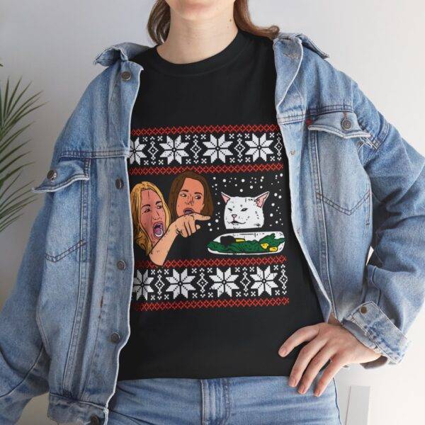 Unisex Christmas Shirt Lady Screaming Meme
