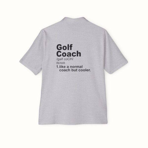 Unisex Funny Golf Polo Shirt: Cool Coach Definition