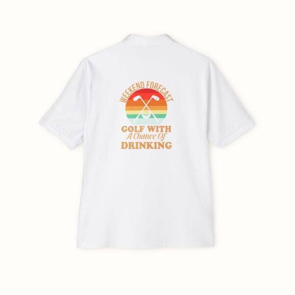 Unisex Funny Golf Polo Shirt: Weekend Forecast
