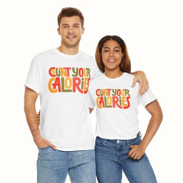 Unisex Funny Gym Shirt: Calorie Counting Chaos
