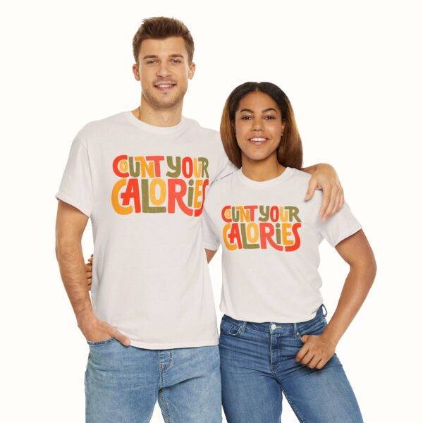 Unisex Funny Gym Shirt: Calorie Counting Chaos