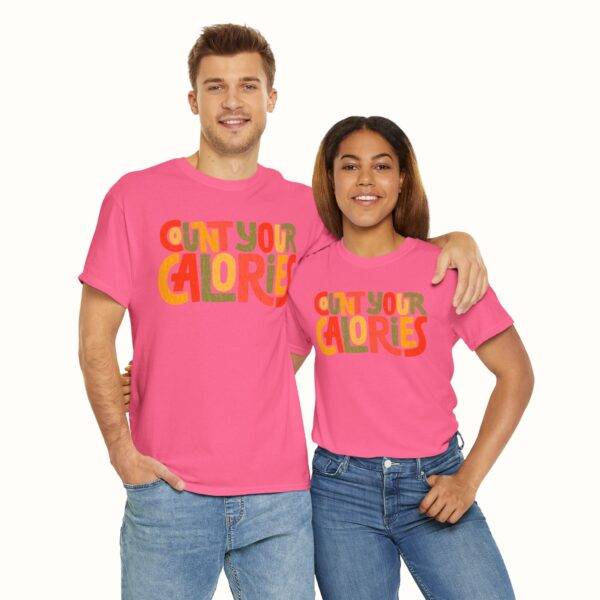 Unisex Funny Gym Shirt: Calorie Counting Chaos