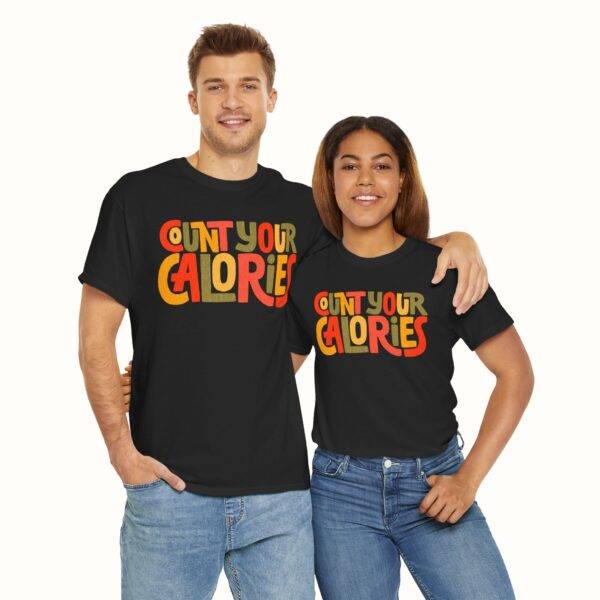 Unisex Funny Gym Shirt: Calorie Counting Chaos