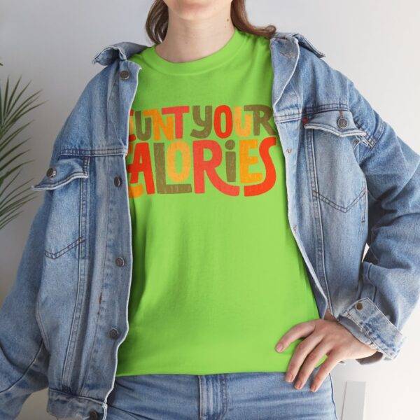 Unisex Funny Gym Shirt: Calorie Counting Chaos