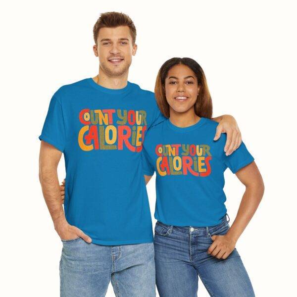 Unisex Funny Gym Shirt: Calorie Counting Chaos
