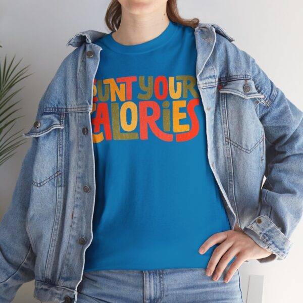 Unisex Funny Gym Shirt: Calorie Counting Chaos