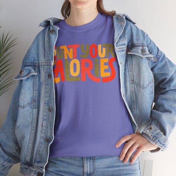 Unisex Funny Gym Shirt: Calorie Counting Chaos