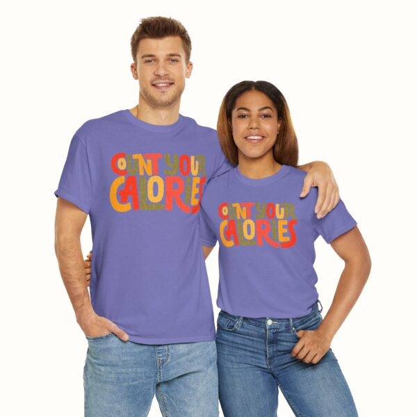 Unisex Funny Gym Shirt: Calorie Counting Chaos
